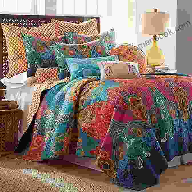A Bohemian Inspired Quilt That Showcases A Rich Blend Of Colors And Patterns, Creating A Vibrant And Eclectic Statement In Your Home. Oh Happy Day : 21 Cheery Quilts Pillows You Ll Love