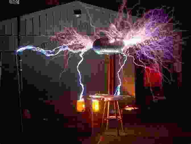 A Large Tesla Coil With Sparks Shooting Up From It. 15 Dangerously Mad Projects For The Evil Genius