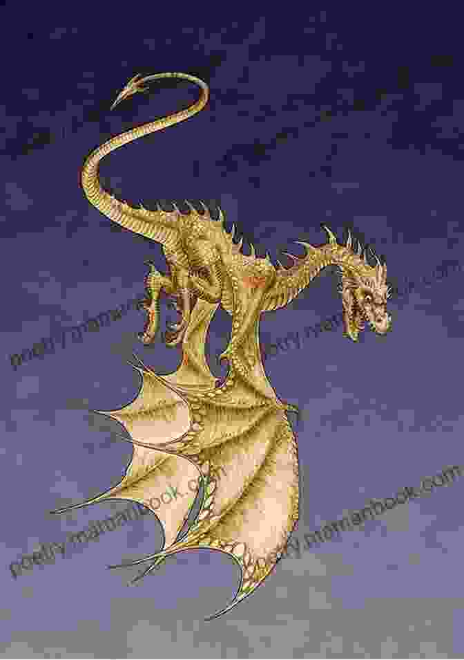 A Majestic Wyvern In Flight, Its Wings Outstretched, Soaring Effortlessly Through The Clouds. Wyvern (Elfhome) Wen Spencer