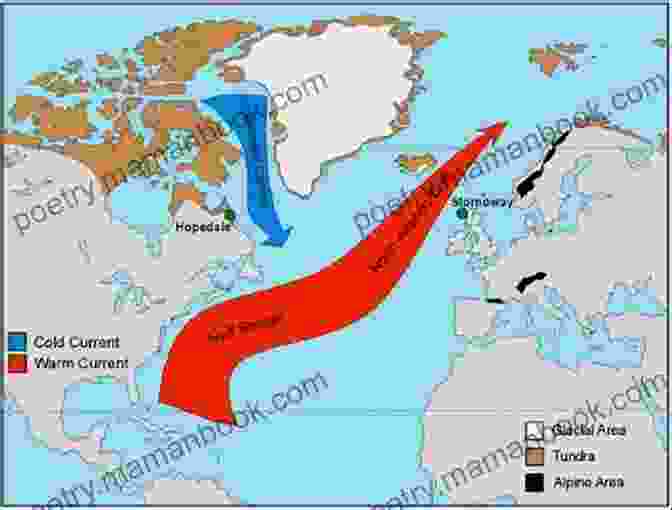 A Map Of The North Atlantic Drift, Highlighting Its Path And Extent North Atlantic Drift Jeff Stafford