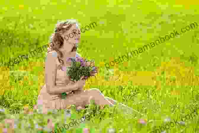 A Woman Sitting In A Field Of Flowers, Embracing Her Feminine Side FINDING YOUR FEMININE SIDE Then Knowing What To Do With Her