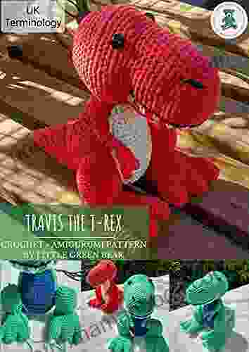 Travis The T Rex: Crochet Amigurumi Pattern UK Terminology